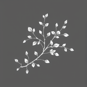 White Ink Vine Tattoo