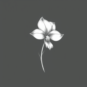 White Ink Violet Tattoo