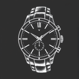 White Ink Watch Tattoo