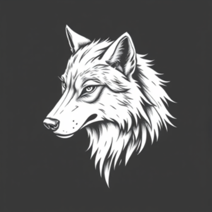 White Ink Werewolf Tattoo