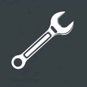 White Ink Wrench Tattoo