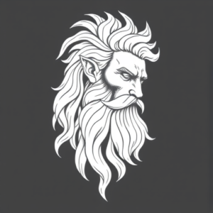 White Ink Zeus Tattoo