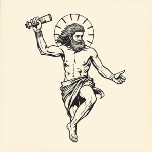 Woodcut Apollo Tattoo