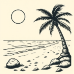 Woodcut Beach Tattoo