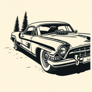 Woodcut Car Tattoo