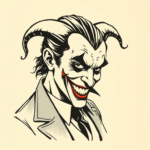 Woodcut Joker Tattoo