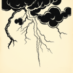 Woodcut Lightning Tattoo