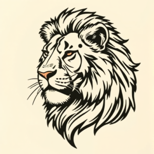Woodcut Lioness Tattoo