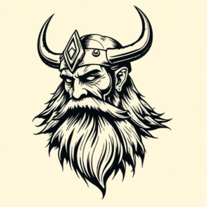 Woodcut Odin Tattoo