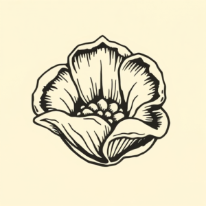 Woodcut Pearl Tattoo