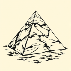 Woodcut Pyramid Tattoo