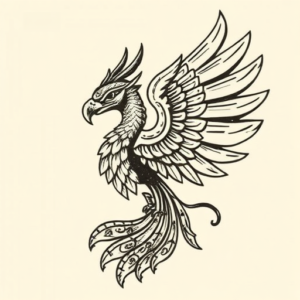 Woodcut Quetzalcoatl Tattoo