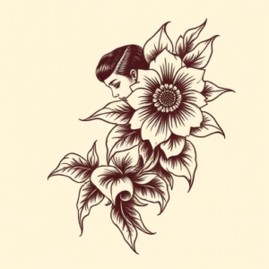 Woodcut Sampaguita Tattoo