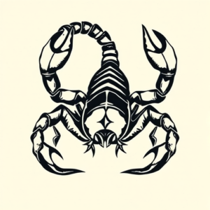 Woodcut Scorpio Tattoo