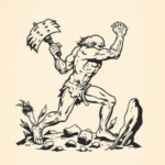 Woodcut Sisyphus Tattoo