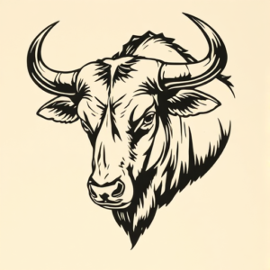 Woodcut Taurus Tattoo