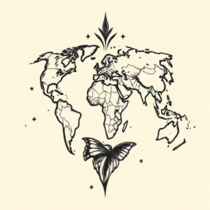 Woodcut World Tattoo