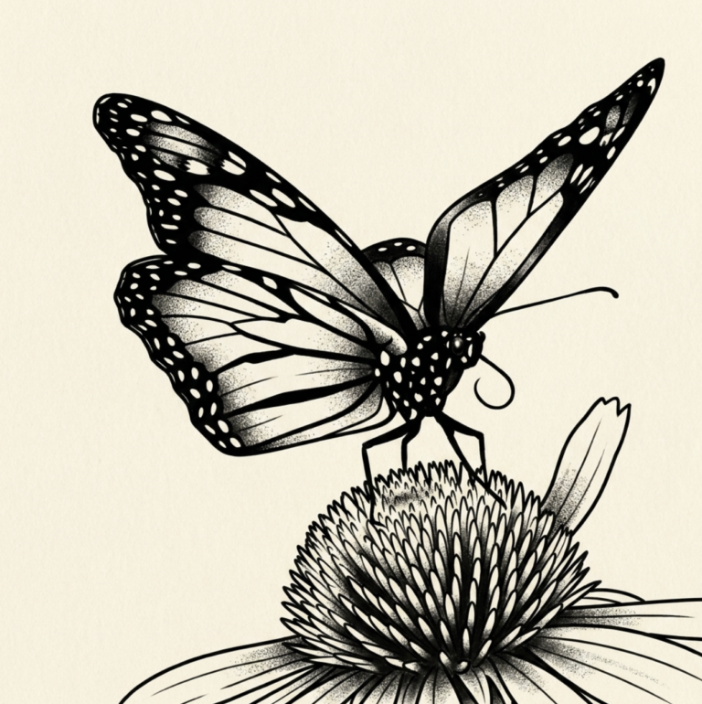 Custom Butterfly Tattoo Sample 3