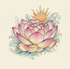Custom lotus flower sample